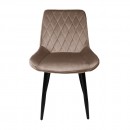 Стул NIKA, бежевый велюр HLR-08/черный